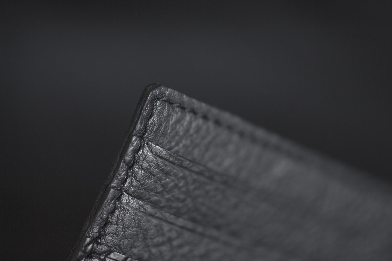 handmade aligator leather credit card case