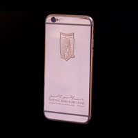 24 carat rose gold iPhone 6s with handmade engraving